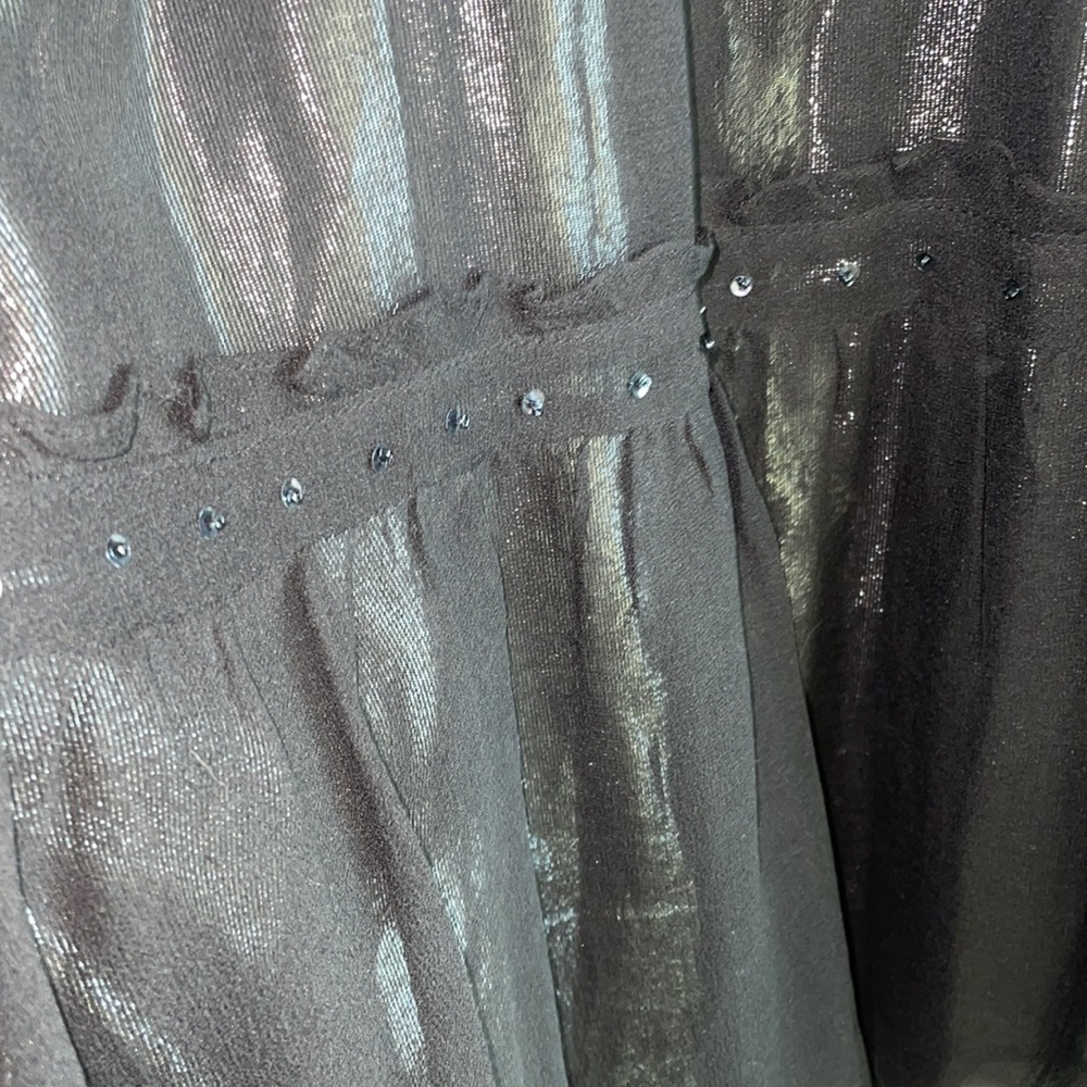 BCBGMAXAZRIA shimmery sweetheart cut dress size 8 - Picture 4 of 7